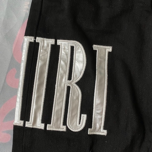 Amiri Embroidered Silver Lettering Skinny Jeans - Picture 5 of 8